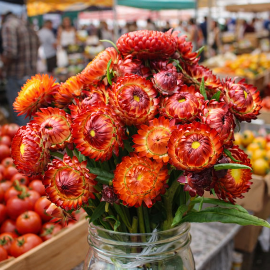 MonstrosumFireBallStrawflower